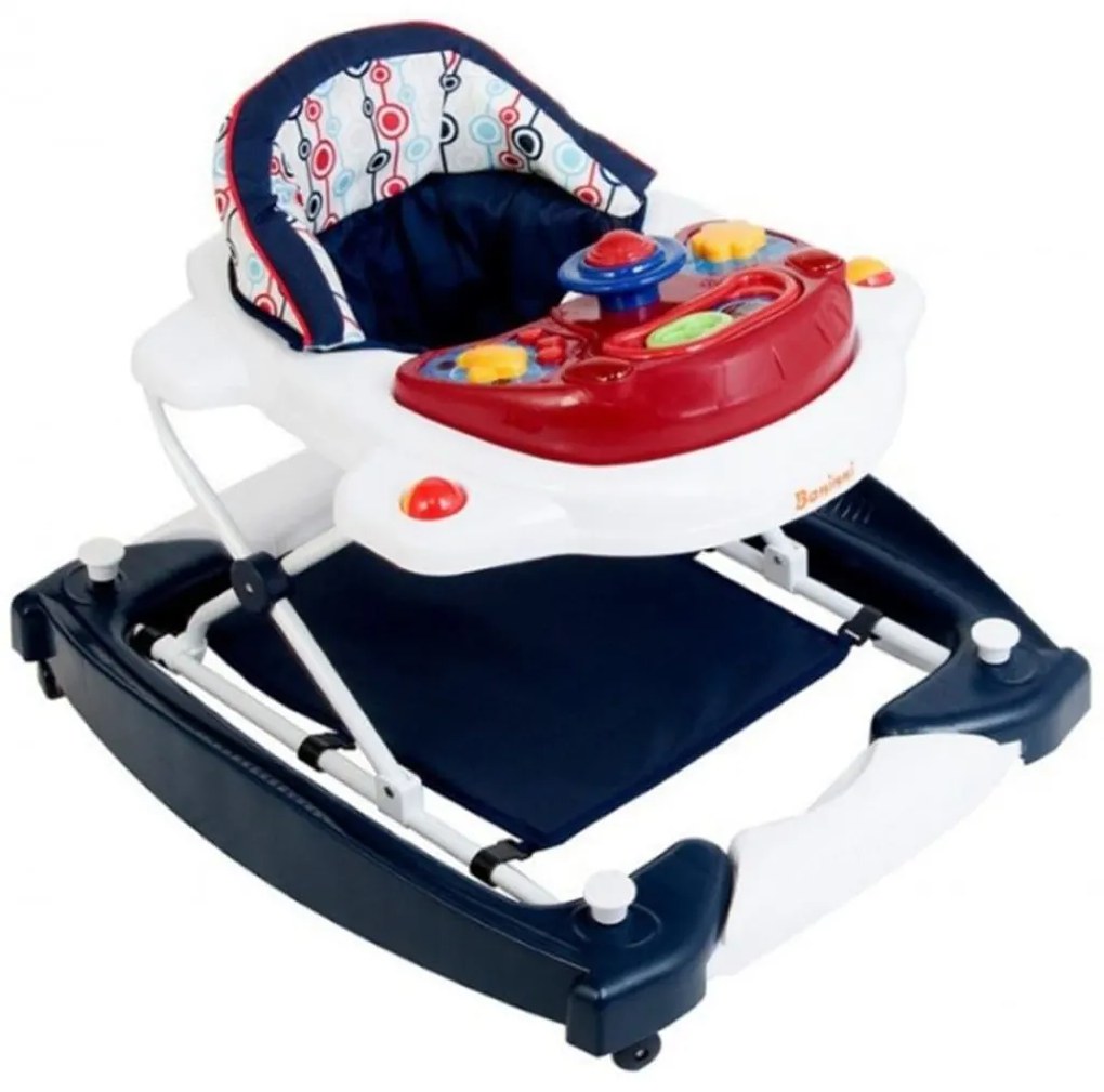 410595 Baninni Andarilho bebé 2-em-1 Classic vermelho+azul escuro BNBW002-RRD