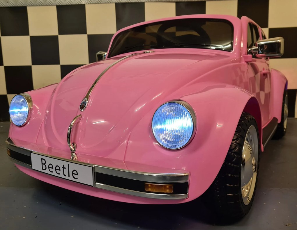 Carro infantil Volkswagen Carocha 12V Rosa