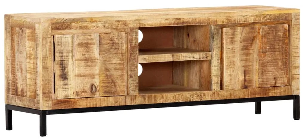 vidaXL Móvel de TV 118x30x45 cm madeira de mangueira maciça