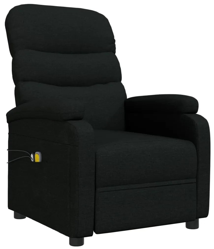 Poltrona de massagens elétrica tecido preto