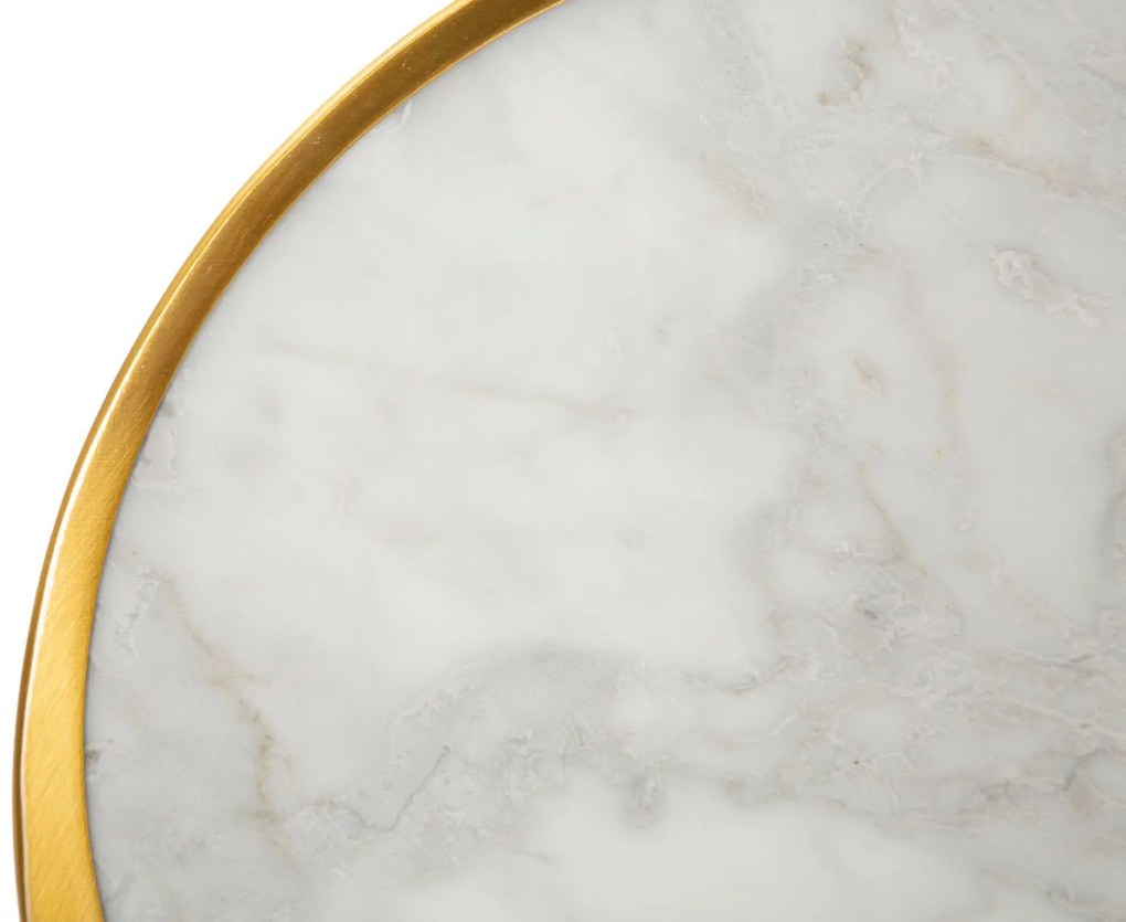 Candeeiro de Parede "Marble" Dourado e Mármore – 24x6x24 cm