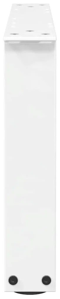 Pés para mesa de centro em V 2 peças Branco 50x(30-31,3) cm Aço