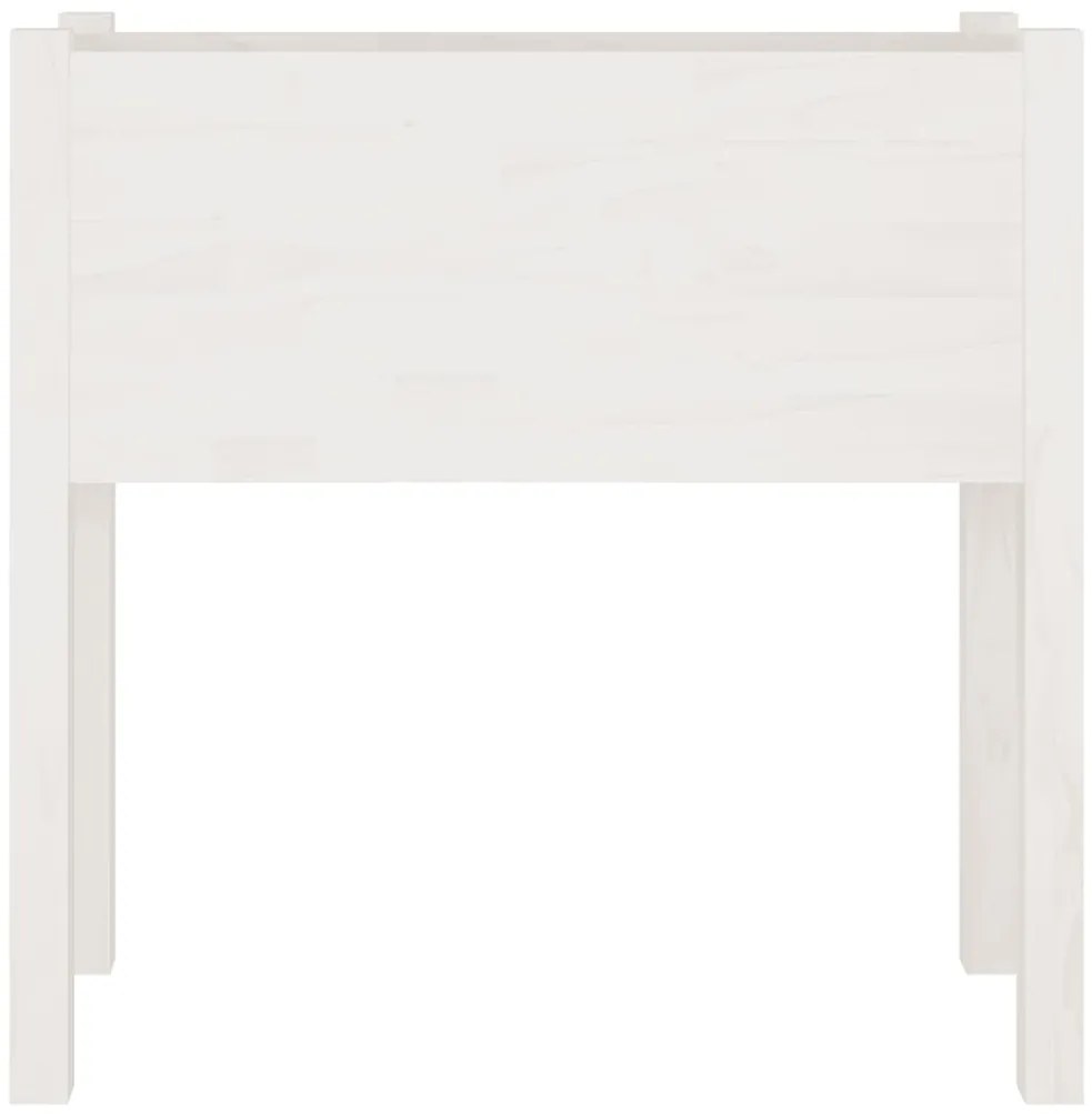 Vasos/floreiras de jardim 2 pcs 70x31x70 cm pinho maciço branco