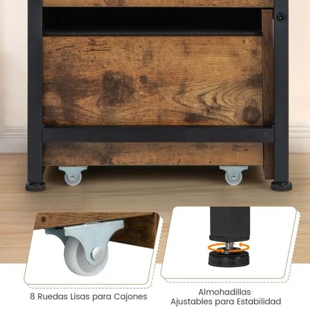 Banco de arrumação com tampa articulada e 2 gavetas para hall de entrada 101 x 41 x 58 cm castanho vintage