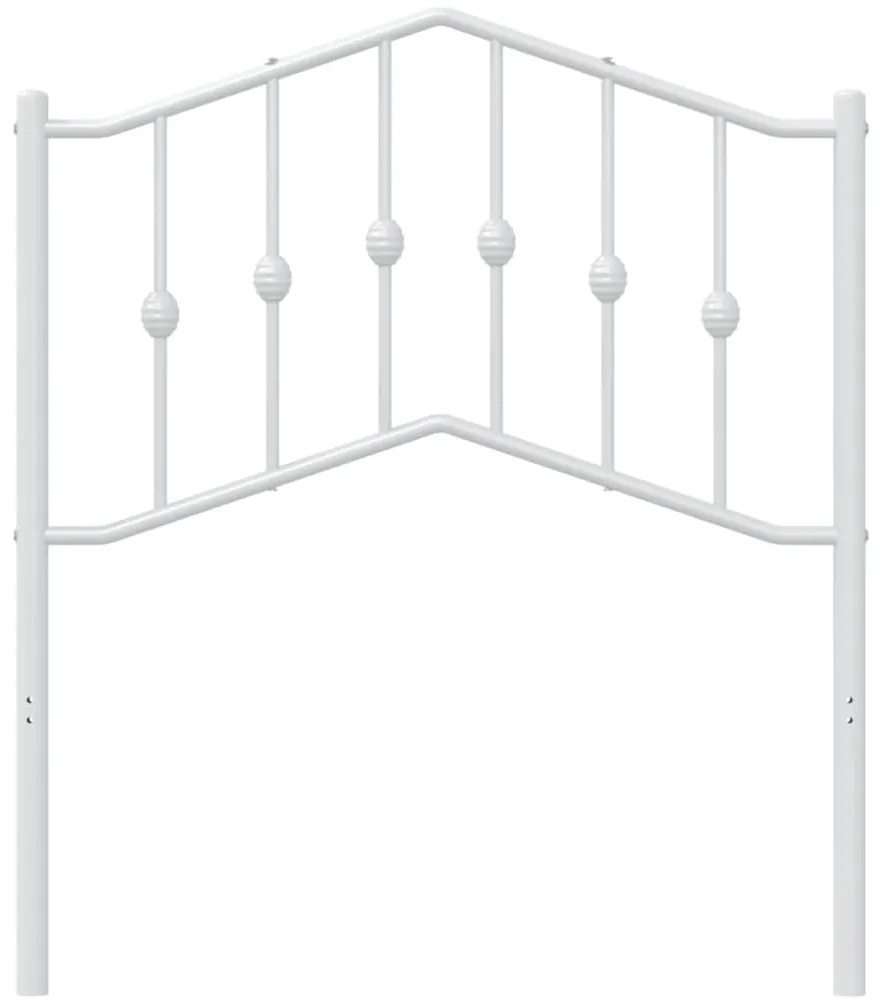 Cabeceira de cama 80 cm metal branco