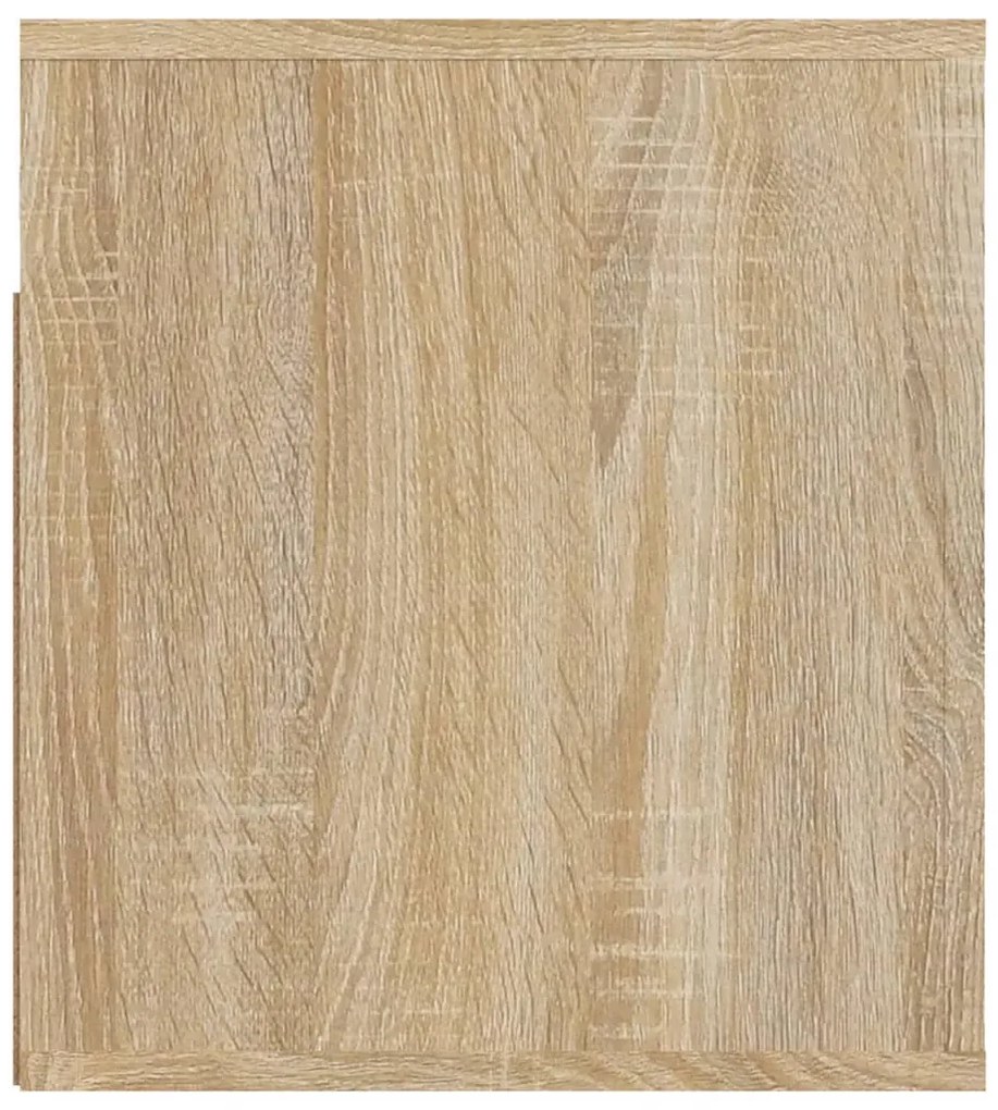 Mesa de cabeceira de parede 50x36x40 cm carvalho sonoma
