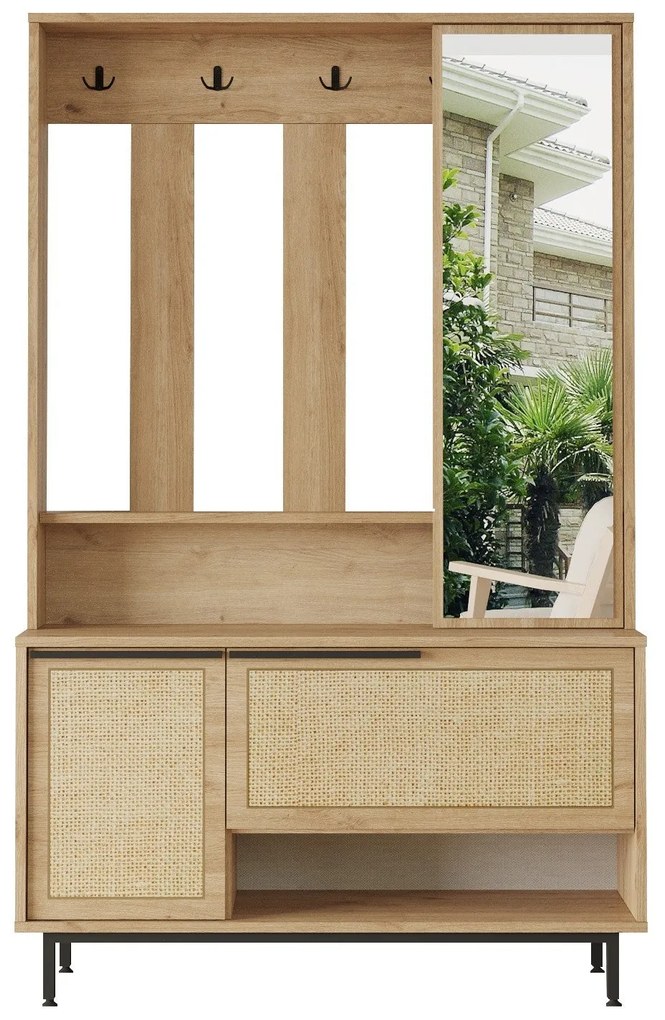 Cabideiro ON11 – Nogueira – 102,2x178,2x35,5 cm