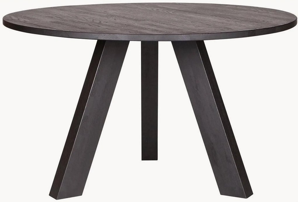Mesa de jantar redonda em madeira de carvalho Rhonda