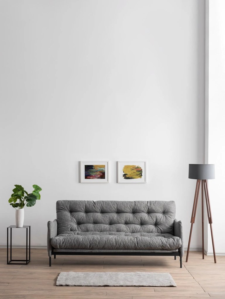 Sofá-cama de 3 Lugares Renge – Cinzento Claro – 200x92x82 cm