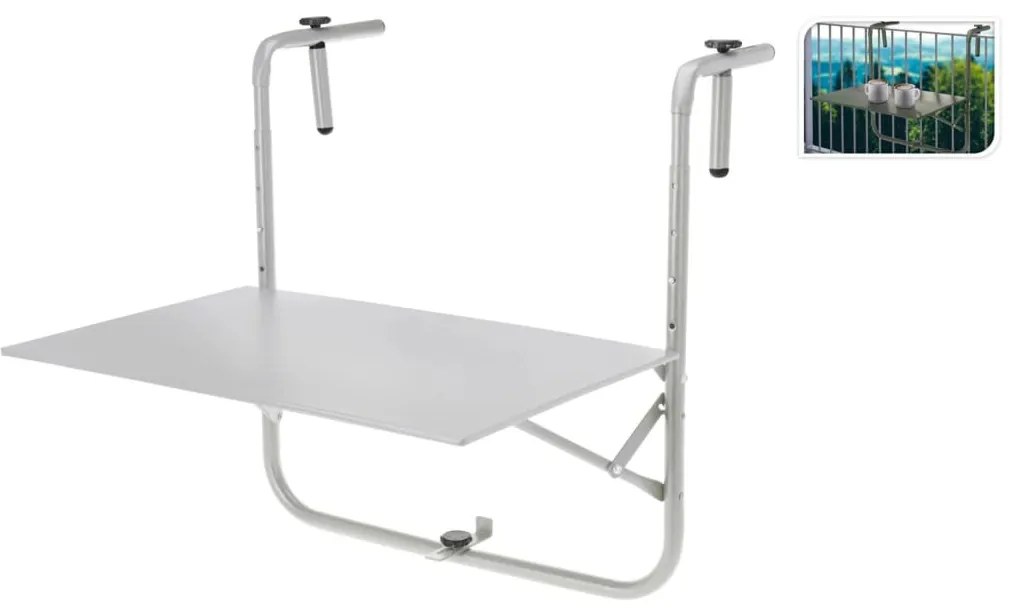 436309 ProGarden Mesa de varanda cinzento mate