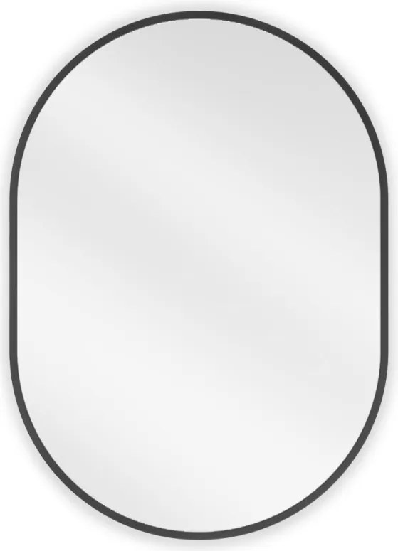 Mexen Loft espelho oval para casa de banho 70 x 50 cm, moldura preta - 9851-070-050-000-70