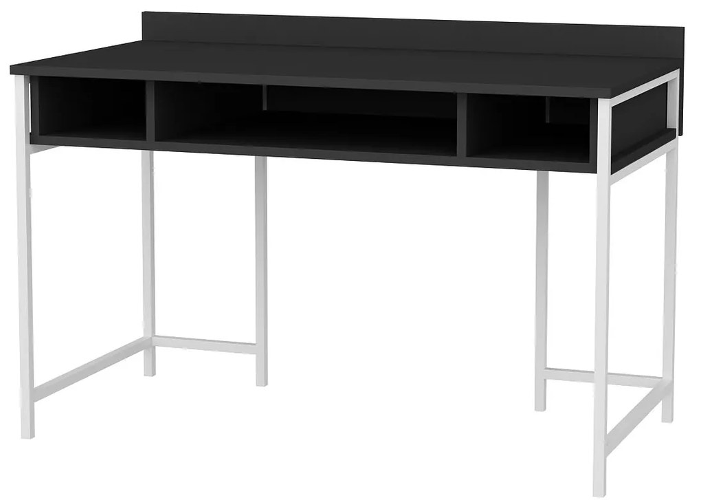 Secretária de Estudo Alma – Branco Antracite – 120x60x74.8 cm