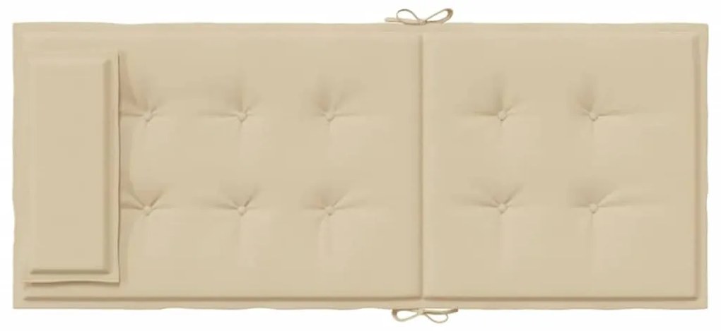 Almofadões p/ cadeira encosto alto 4 pcs tecido oxford bege