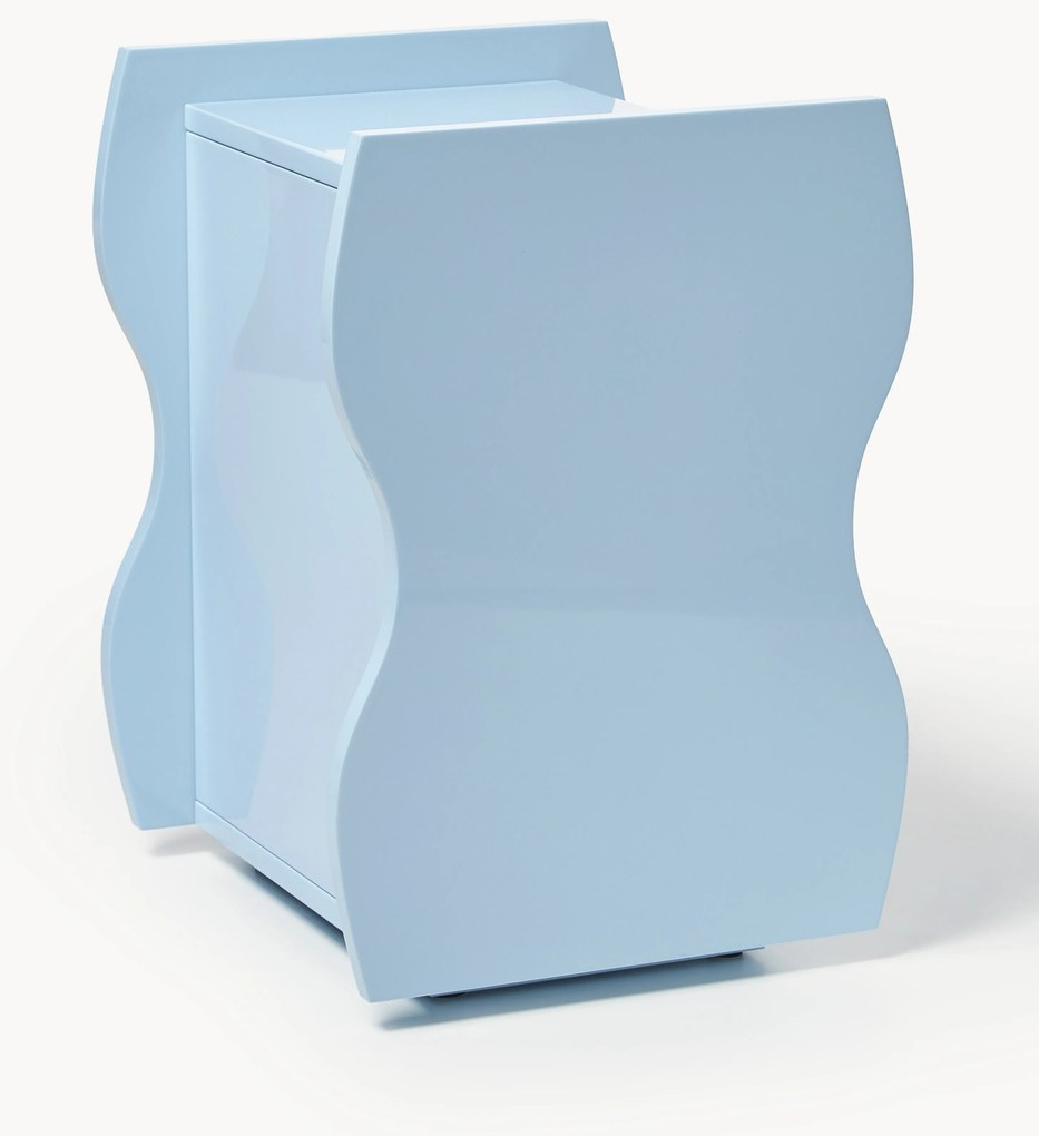 Mesa de cabeceira ondulada Emina