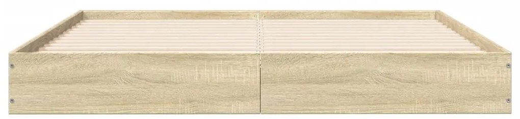 Estrutura cama s/ colchão derivados de madeira carvalho sonoma