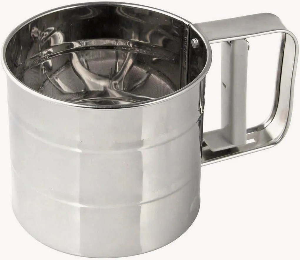 Peneira de farinha profissional com caixa de armazenamento, conjunto de 3