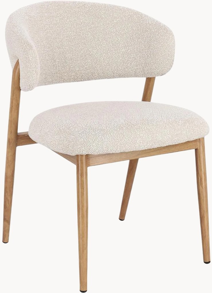 Cadeiras de jantar em bouclé Cassandra, conjunto de 2