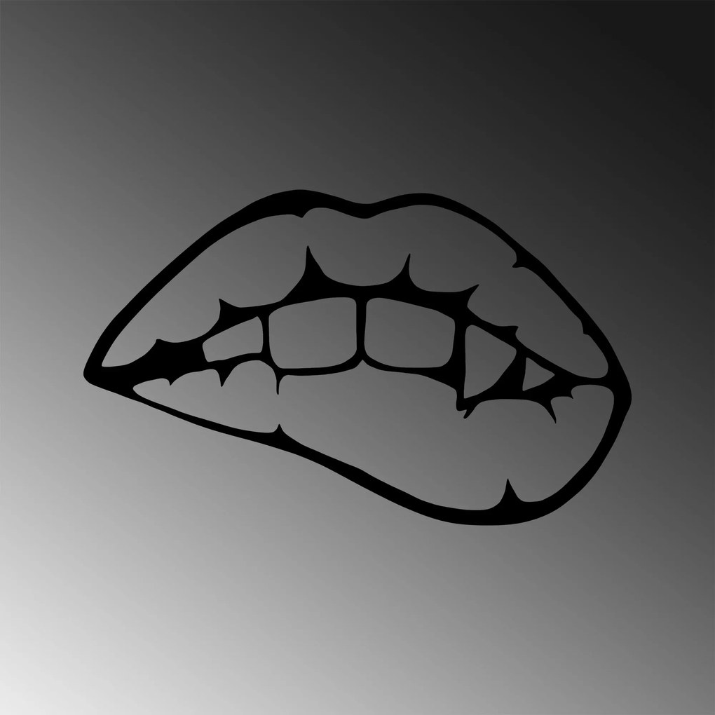 Acessório Decorativo de Parede Lips – Preto – 42 x 69 cm