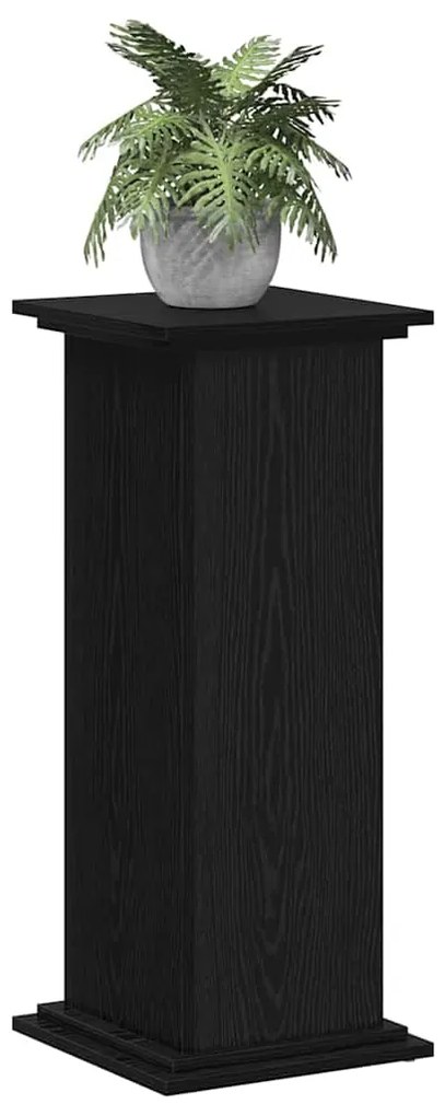Suporte pra Plantas Preto Carvalho 33 x 33 x 80 cm - Madeira Reconstit