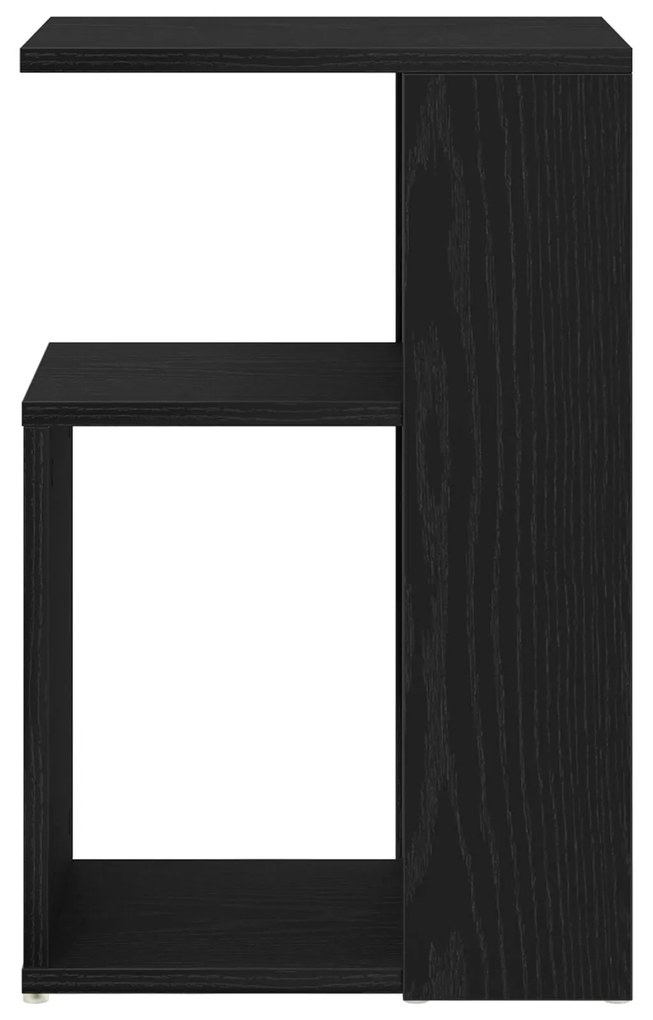 Mesa de Apoio vidaXL Preta de Carvalho 36x30x56 cm em Madeira Revestid