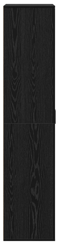Highboard Carvalho Preto 80x39x178 cm Madeira Revestida