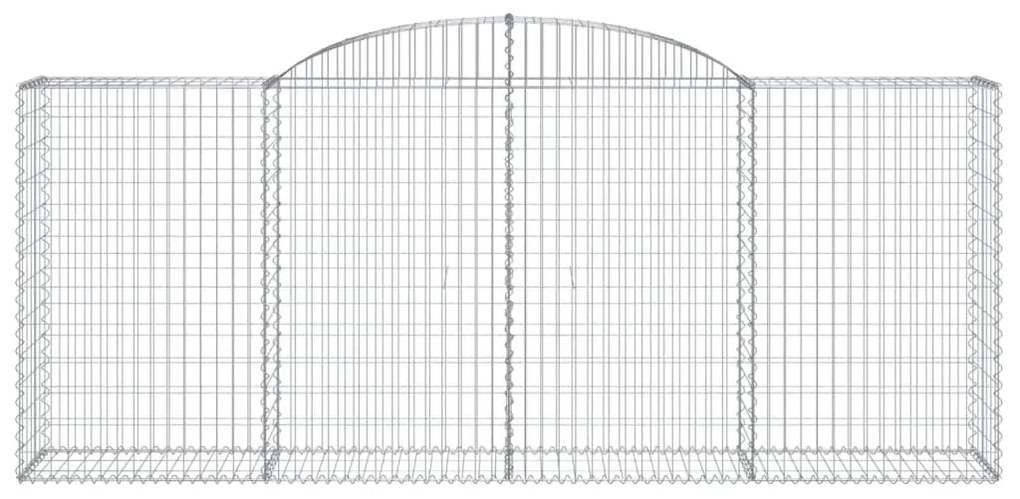 Cestos gabião arqueados 8pcs 300x50x120/140cm ferro galvanizado