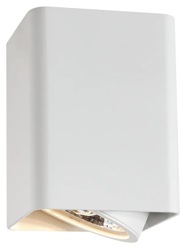 Foco de superfície de design branco GU10 70mm giratório e inclinável - Vox Design