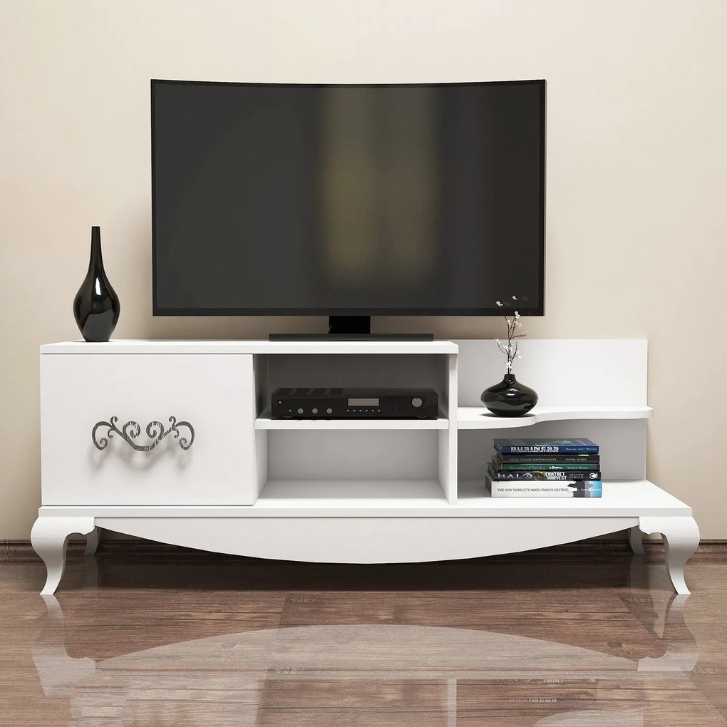Móvel TV Sultan – Branco – 130x50,6x45 cm