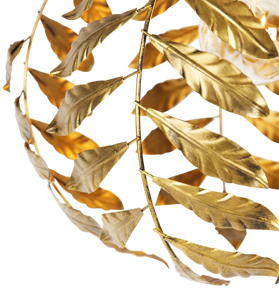 Candeeiro de suspensão vintage ouro antigo 50 cm - Linden Clássico / Antigo