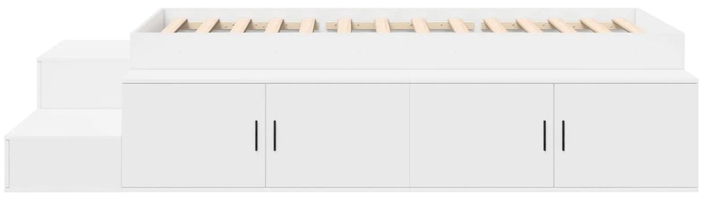 Estrutura de Cama Armazenadora Branca 80x200 cm