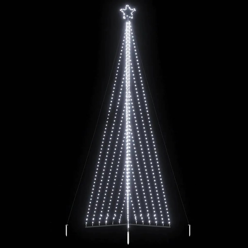 LED Árvore de Natal 789 LEDs Branco Frio 476 cm