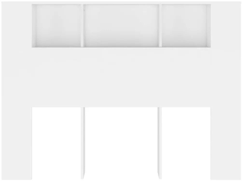 Armário de cabeceira 140x18,5x104,5 cm branco