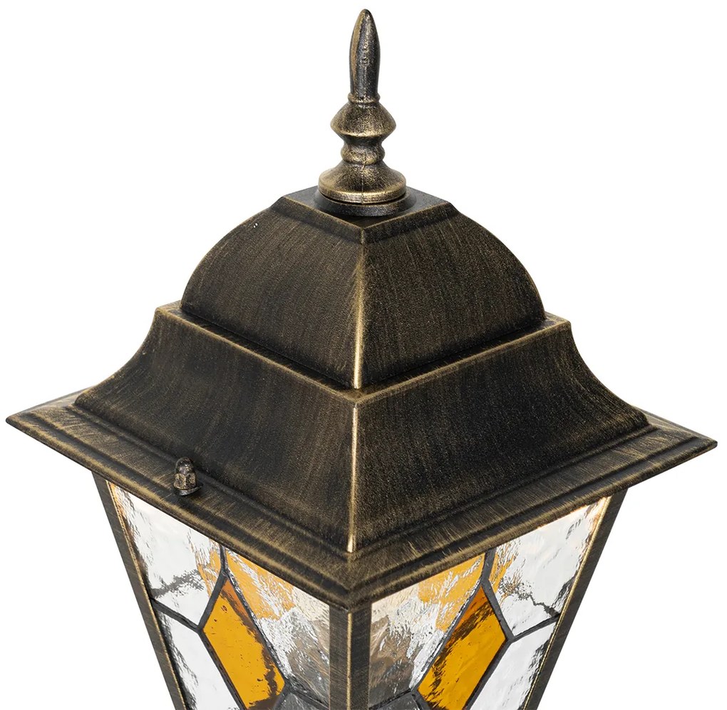 Candeeiro de chão vintage para exterior dourado antigo 120 cm - Antigua Clássico / Antigo