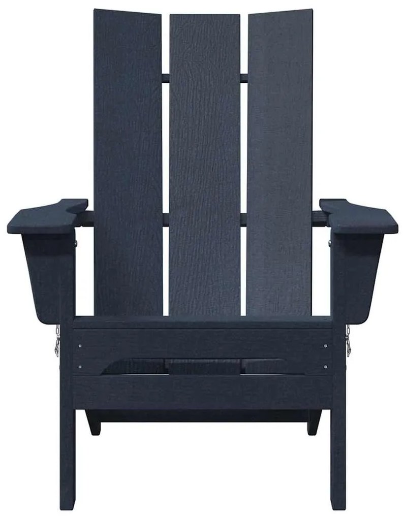 Cadeira Adirondack Dobrável Azul-marinho 74.5x80.5x90 cm HDPE