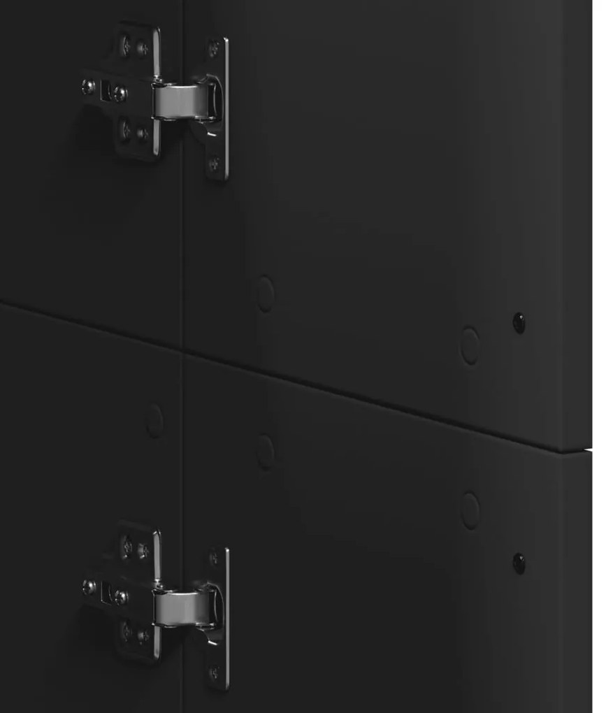 Aparador alto 60x35x180 cm derivados de madeira preto