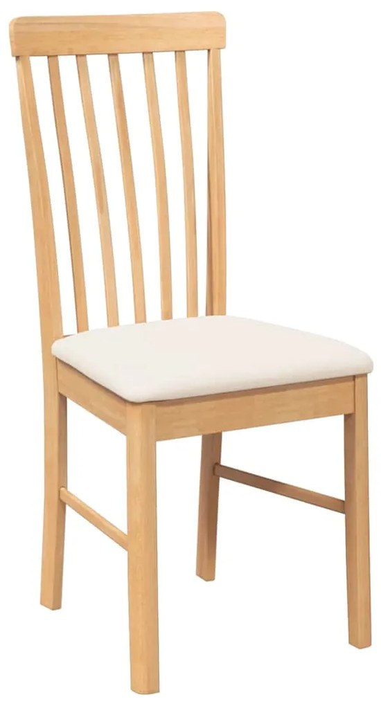 Cadeiras de jantar com almofadões 2 pcs madeira maciça