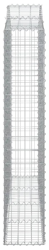 Cestos gabião arqueados 9pcs 200x30x160/180cm ferro galvanizado