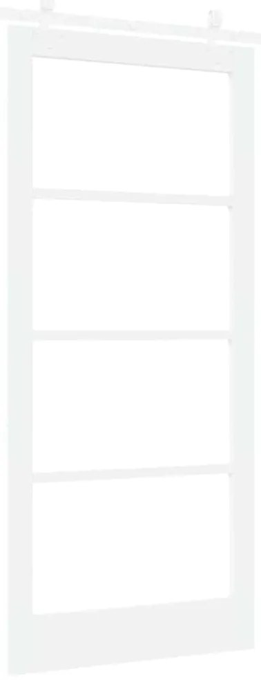 Conjunto de Porta Deslizante vidaXL com Hardware Branco 93x202 cm Made
