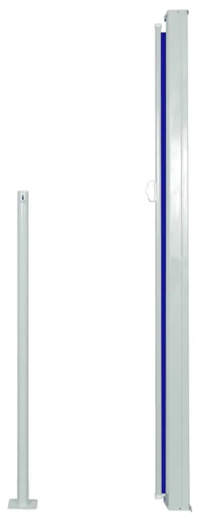 Toldo lateral retrátil 160 x 500 cm azul