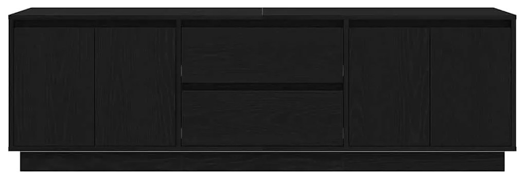 Móvel de TV com luzes LED 160,5x41x50 cm carvalho preto