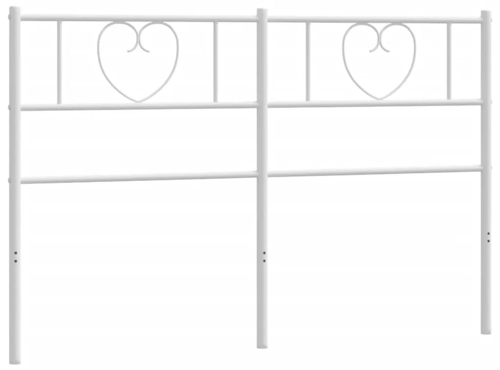 Cabeceira de cama 160 cm metal branco