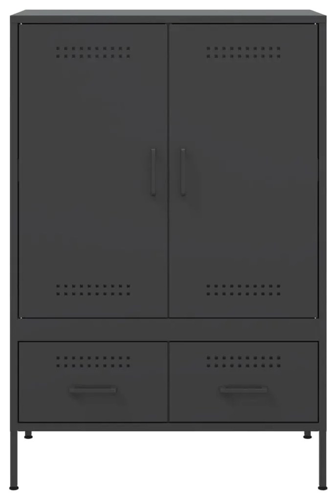 Móvel alto 68x39x101,5 cm aço preto