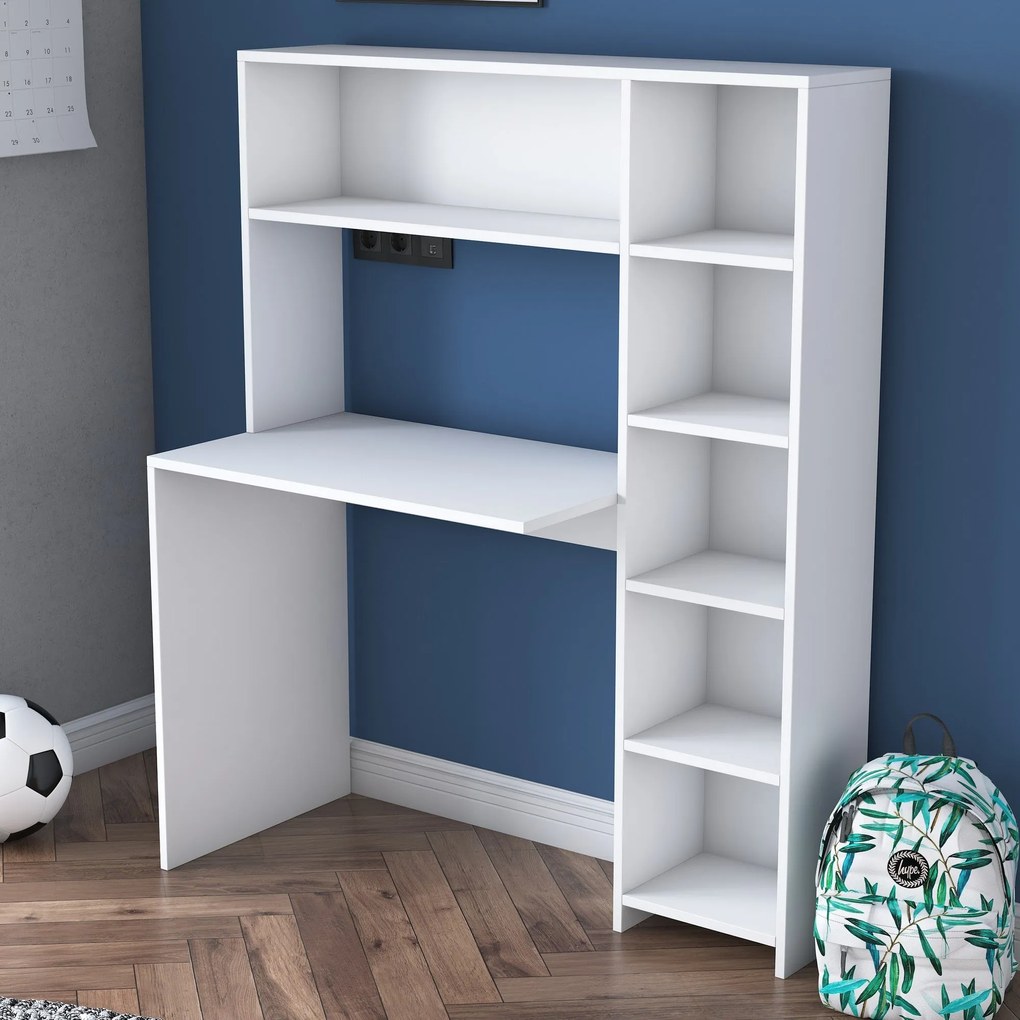 Secretária de Estudo HA104 – Branco – 113,2x141,8x40 cm
