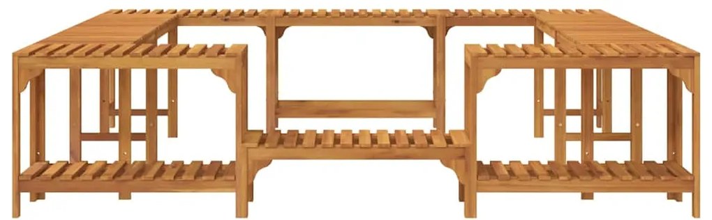 Entorno para Banheira de Hidromassagem Castanho 230 x 230 cm