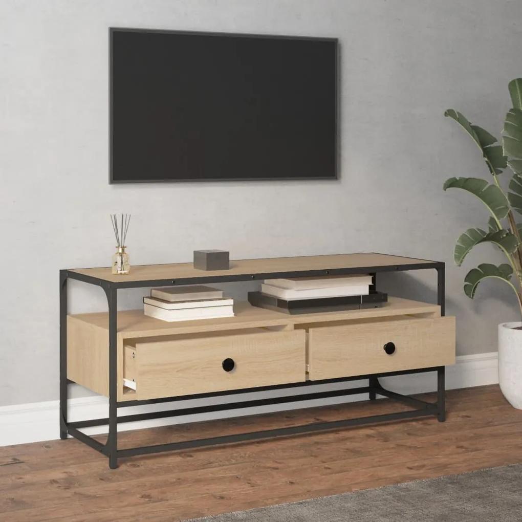 Móvel de TV 100x35x45 cm derivados de madeira carvalho sonoma