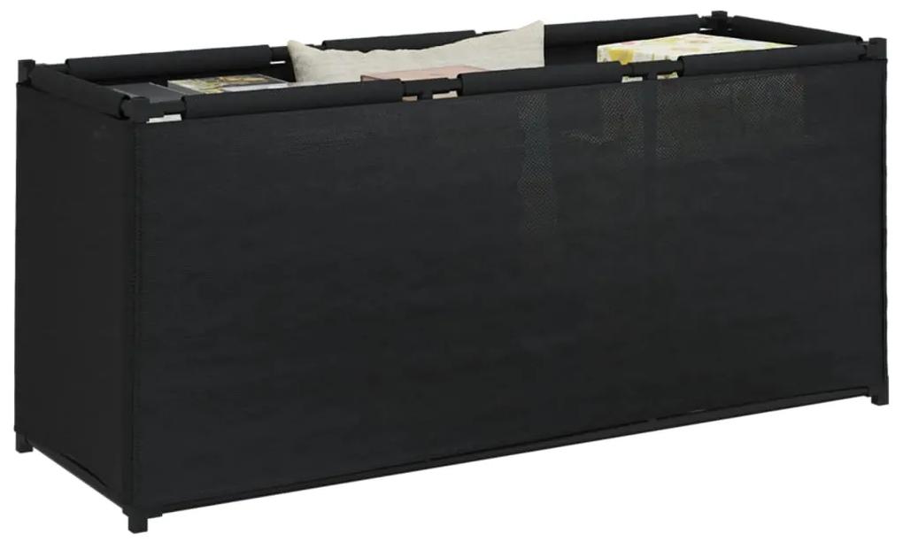 Caixa de arrumação 105x34,5x45 cm tecido preto