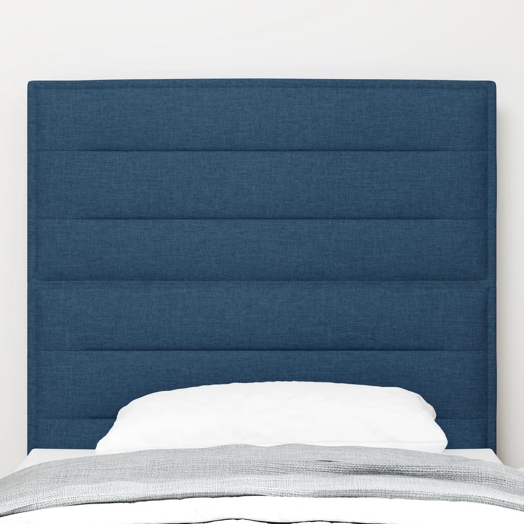 Cabeceira Design Linhas Azul 100 cm Tecido