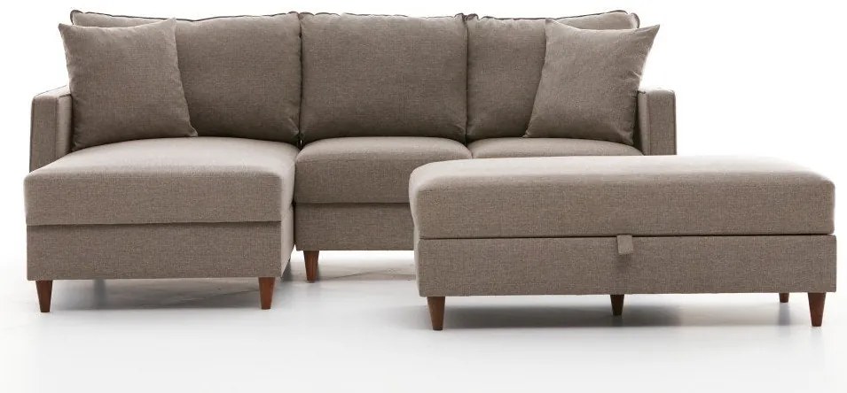 Sofá de Canto Eva – Creme – 210x82x195 cm