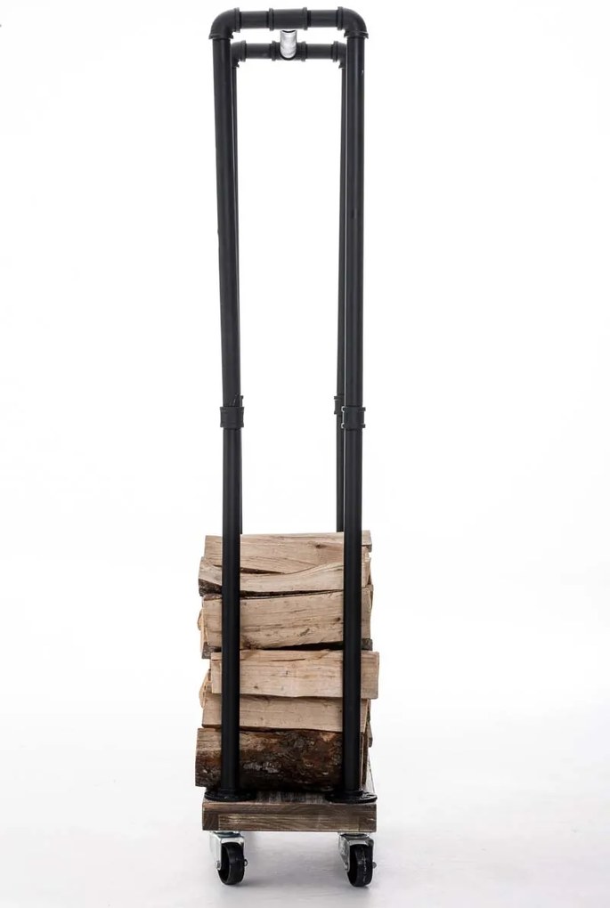 Suporte para lenha Forks 30 x 60 x 150 Preto