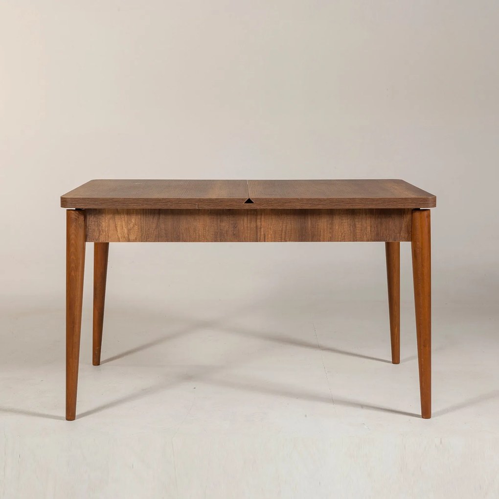 Mesa de Jantar Extensível Vina – Nogueira – 130x77x80 cm